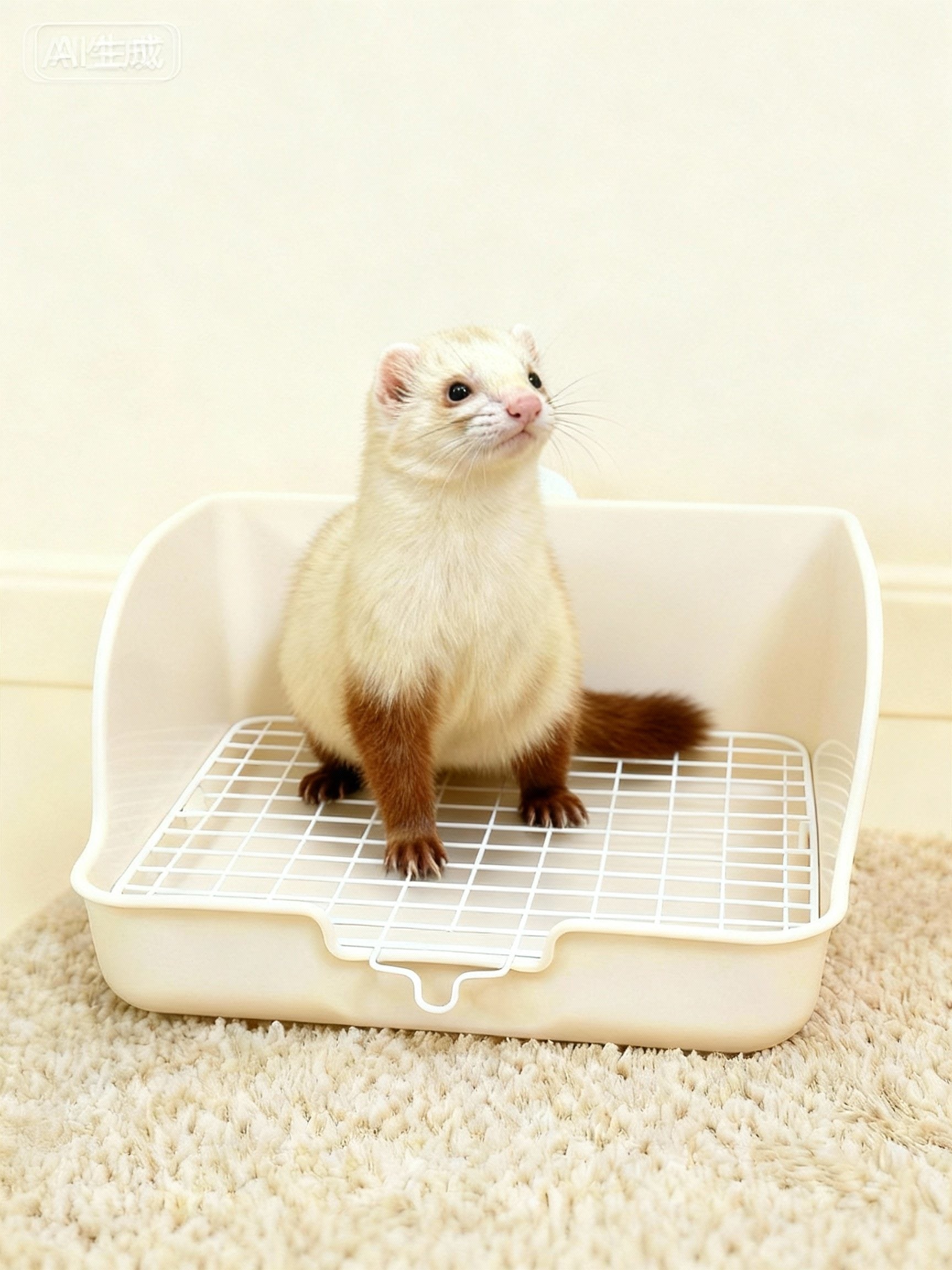 Small Pet Litter Box — For Ferrets, Rabbits, and Small Pets